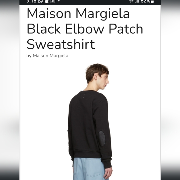 Maison Martin Margiela Sweaters - Maison Margiela Black Crewneck Sweater